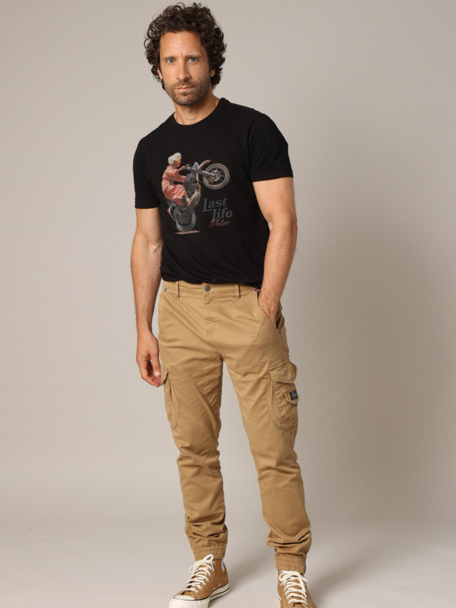 T-shirt à manches courtes badass noir homme - Deeluxe