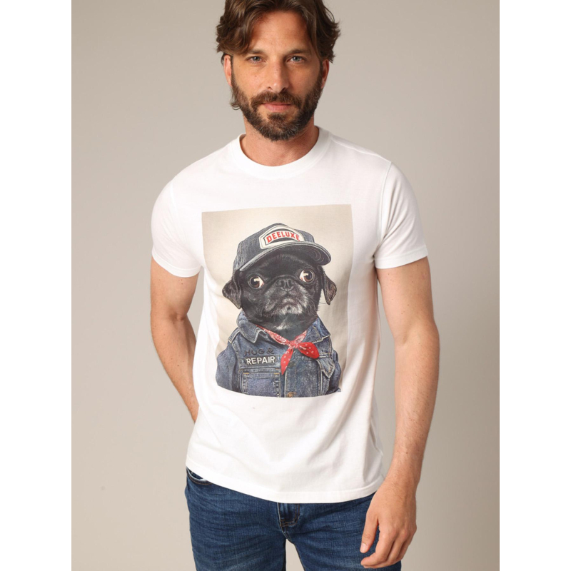 T-shirt à manches courtes pepere blanc homme - Deeluxe
