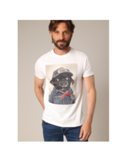 T-shirt à manches courtes pepere blanc homme - Deeluxe