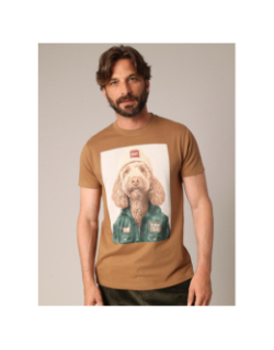 T-shirt à manches courtes cabo marron homme - Deeluxe