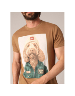 T-shirt à manches courtes cabo marron homme - Deeluxe