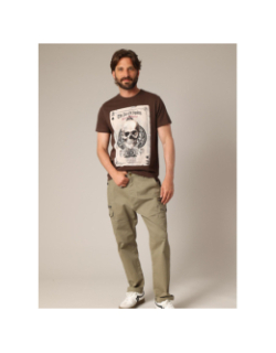 T-shirt à manches courtes ace marron foncé homme - Deeluxe