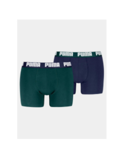 Pack de 2 boxers everyday basic vert et bleu homme - Puma