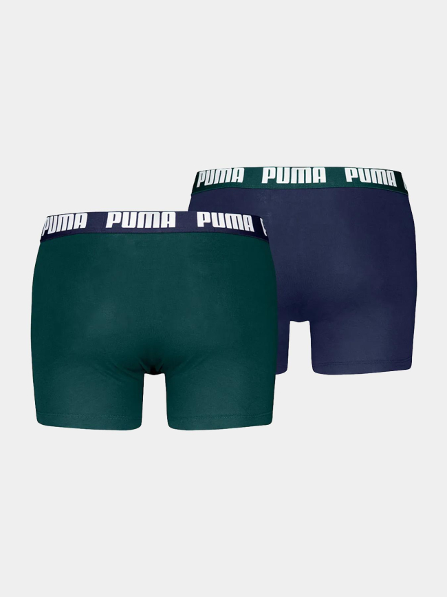 Pack de 2 boxers everyday basic vert et bleu homme - Puma