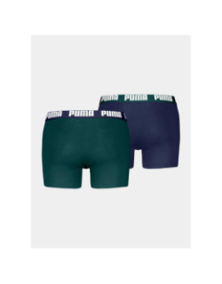 Pack de 2 boxers everyday basic vert et bleu homme - Puma