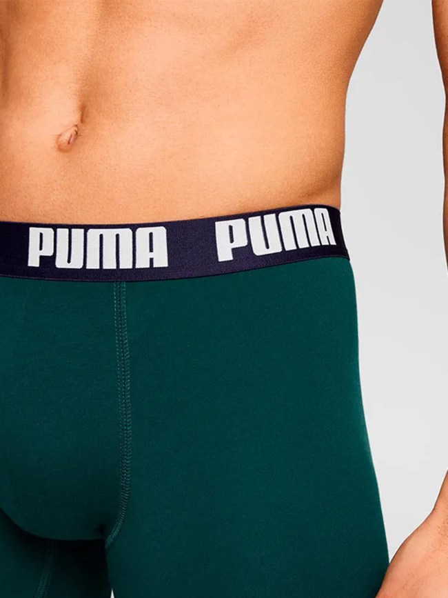 Pack de 2 boxers everyday basic vert et bleu homme - Puma