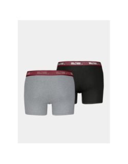 Pack de 2 boxers chromatic waistband gris et noir homme - Puma