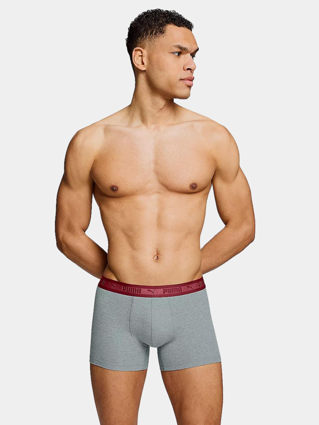 Pack de 2 boxers chromatic waistband gris et noir homme - Puma