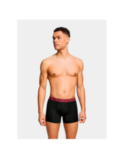 Pack de 2 boxers sport microfibre bordeaux et noir homme - Puma