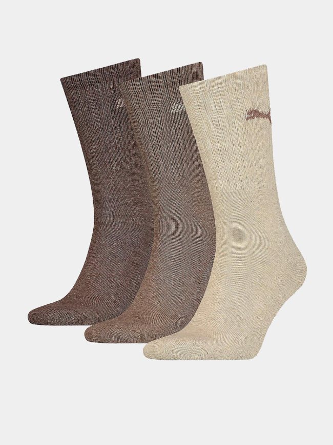 Pack de 3 paires de chaussettes hautes crew adulte - Puma