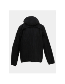 Blouson coupe-vent capuche sherpa knils noir garçon - Helvetica