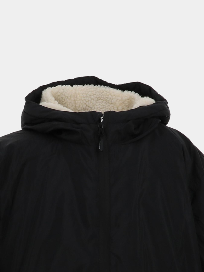 Blouson coupe-vent capuche sherpa knils noir garçon - Helvetica
