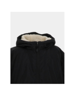 Blouson coupe-vent capuche sherpa knils noir garçon - Helvetica
