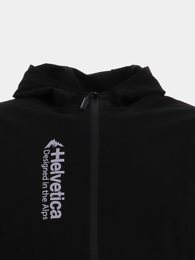 Veste à capuche siroko noir garçon - Helvetica