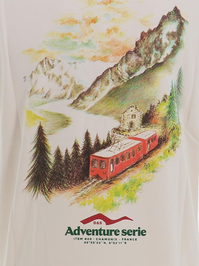 T-shirt à manches courtes d&s chamonix beige homme - Picture