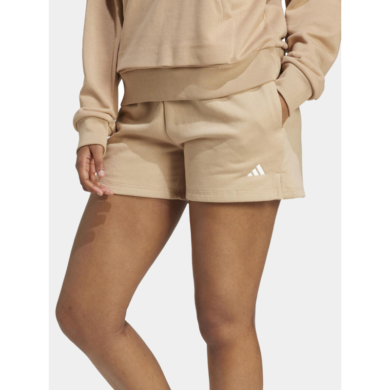 Short de sport en molleton sl fc beige femme - Adidas