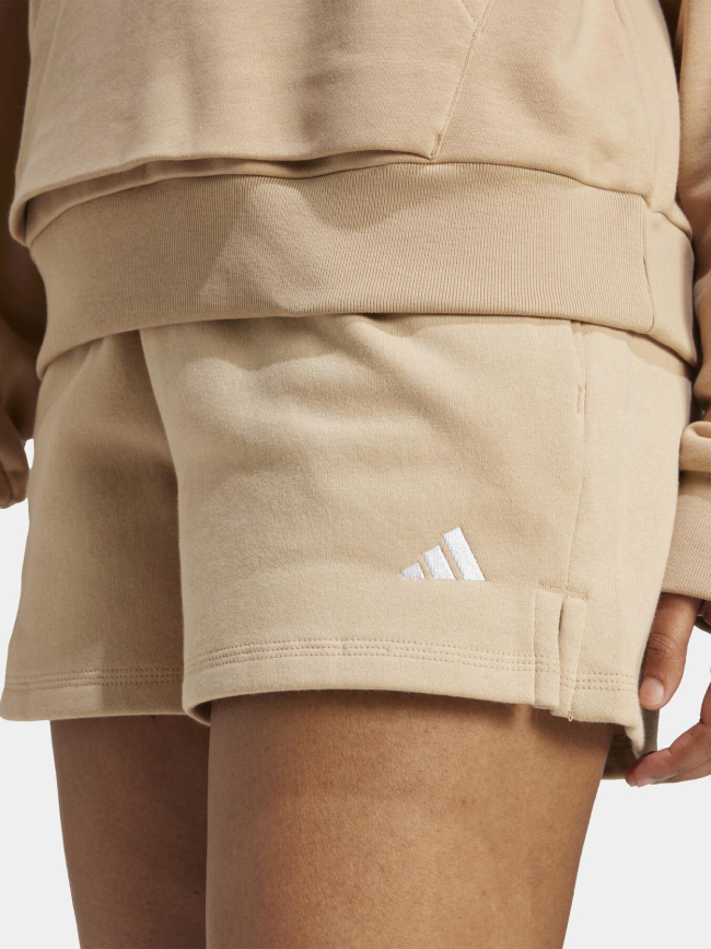 Short de sport en molleton sl fc beige femme - Adidas