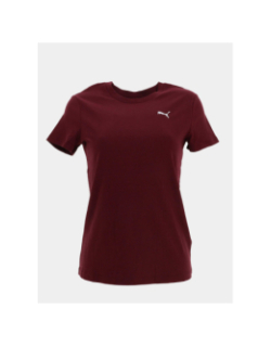 T-shirt à manches courtes ess elevated bordeaux femme - Puma