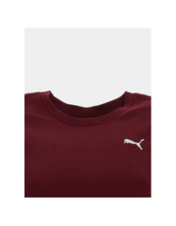 T-shirt à manches courtes ess elevated bordeaux femme - Puma