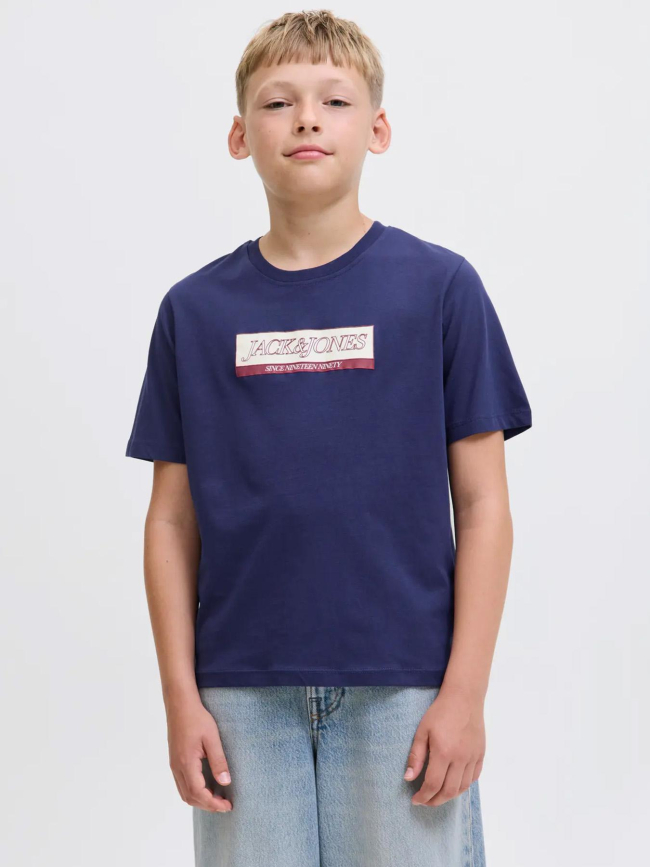 T-shirt à manches courtes jorinwood bleu marine garçon - Jack & Jones