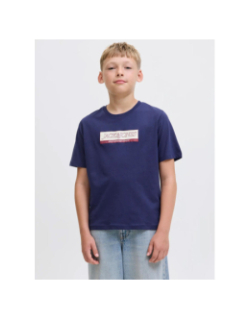 T-shirt à manches courtes jorinwood bleu marine garçon - Jack & Jones