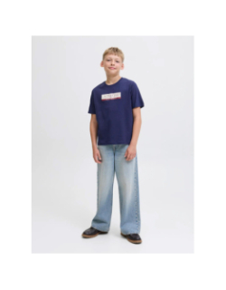 T-shirt à manches courtes jorinwood bleu marine garçon - Jack & Jones