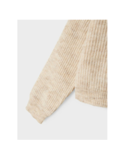 Pull en maille court boxy nkfholly beige fille - Name It
