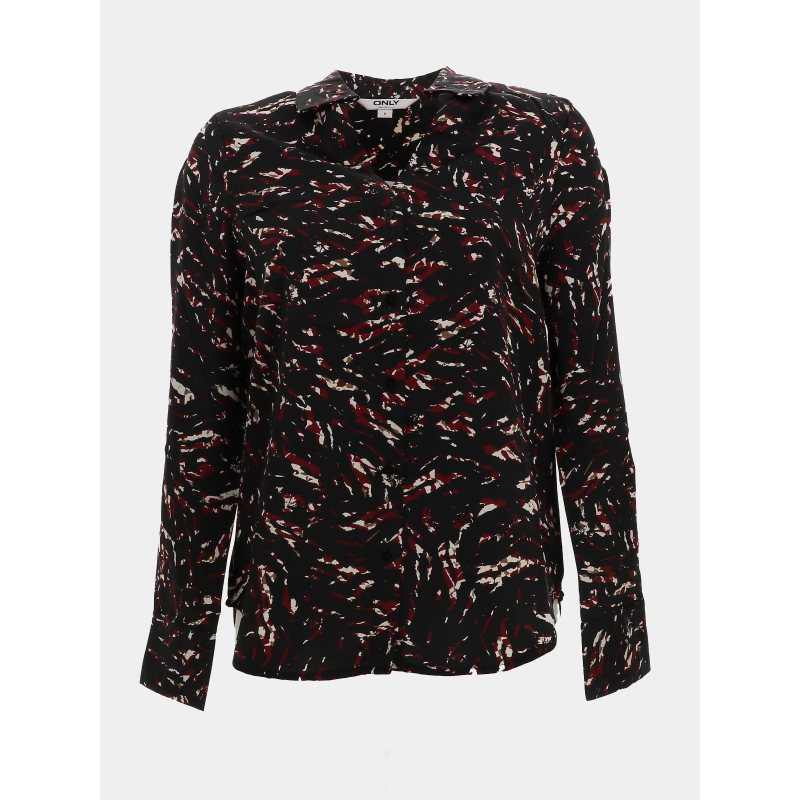 Chemisier imprimé madeline noir femme - Only