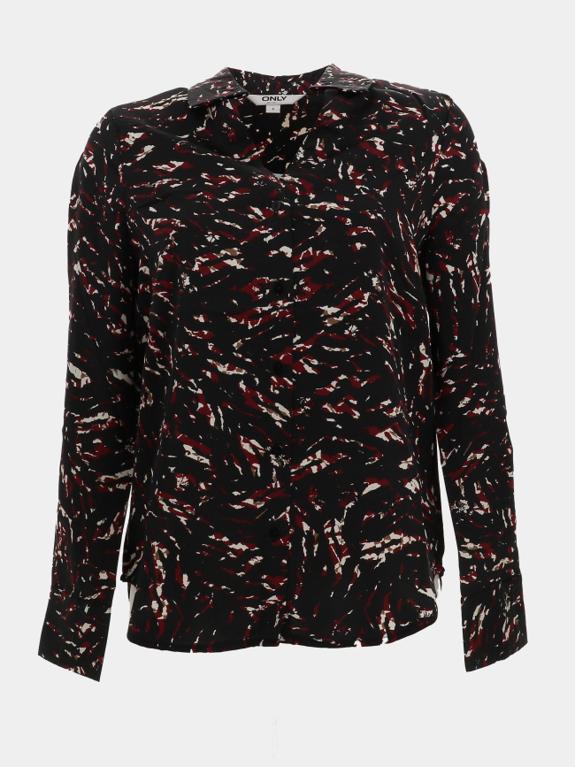 Chemisier imprimé madeline noir femme - Only