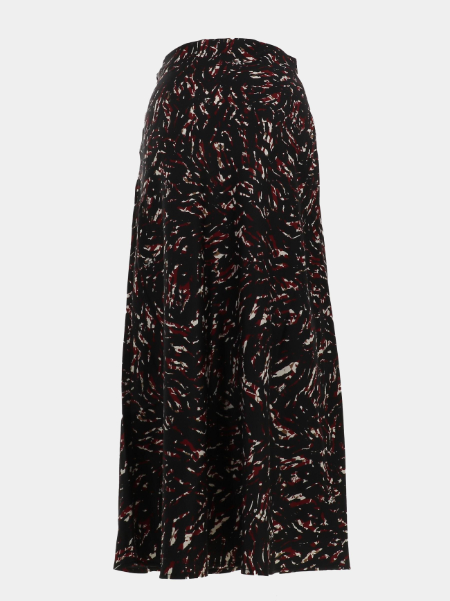 Jupe droite imprimée madeline noir femme - Only