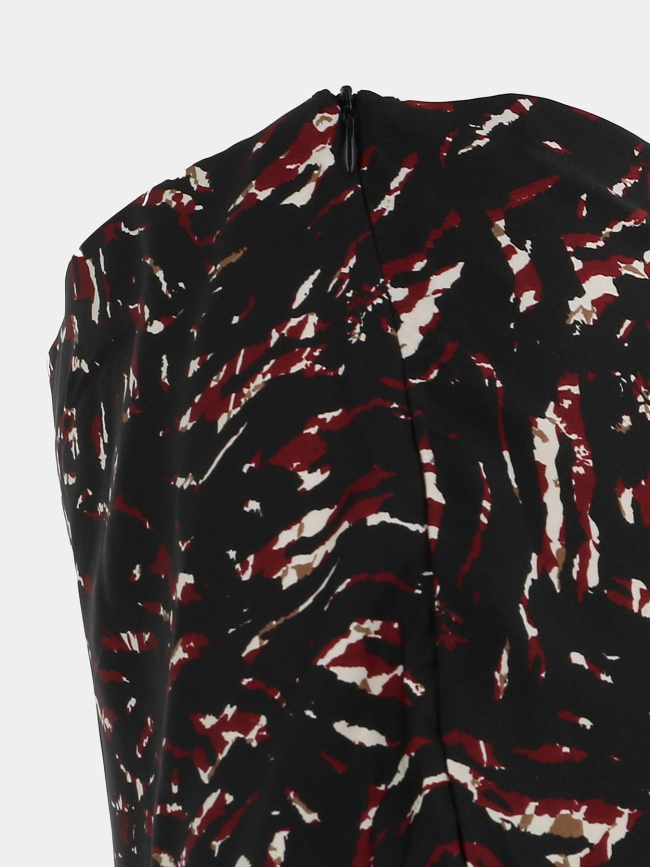 Jupe droite imprimée madeline noir femme - Only