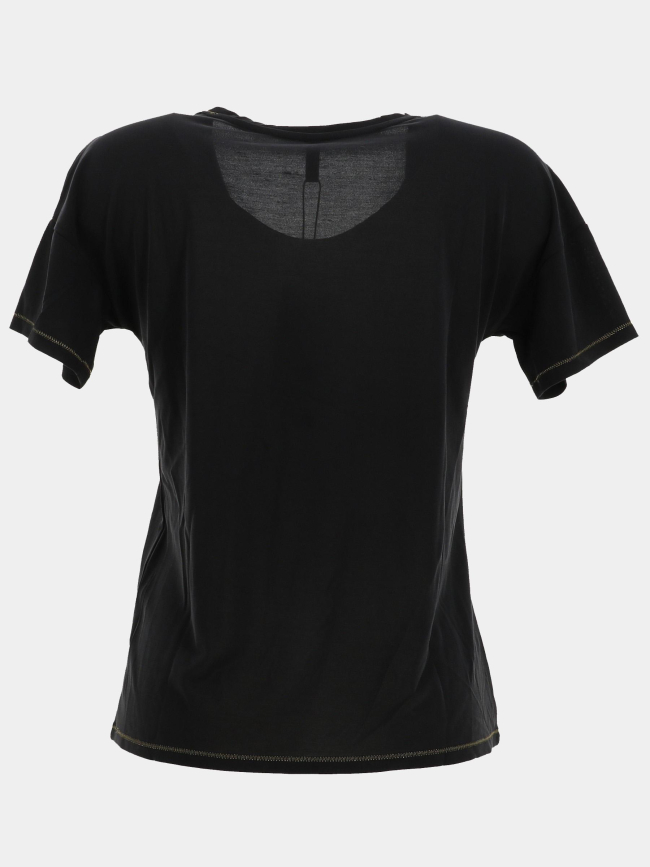 T-shirt col v free life noir femme - Only