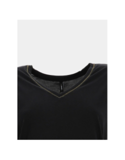 T-shirt col v free life noir femme - Only