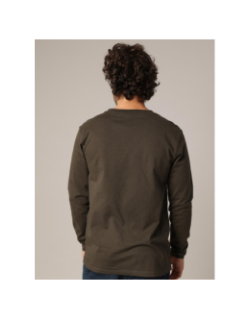 T-shirt à manches longues bump kaki homme - Deeluxe