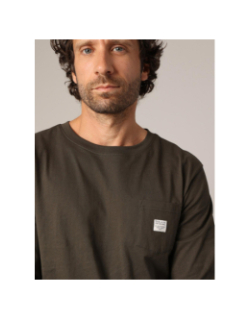 T-shirt à manches longues bump kaki homme - Deeluxe