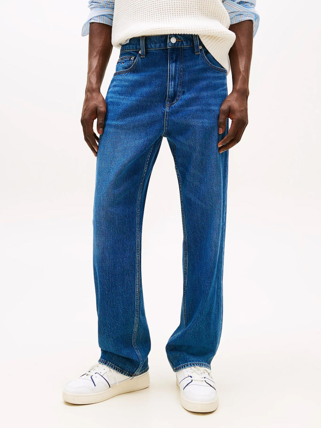 Jean droit otis délavé bleu marine homme - Tommy Jeans