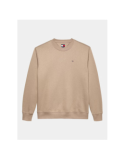 Sweat en molleton brossé marron homme - Tommy Jeans