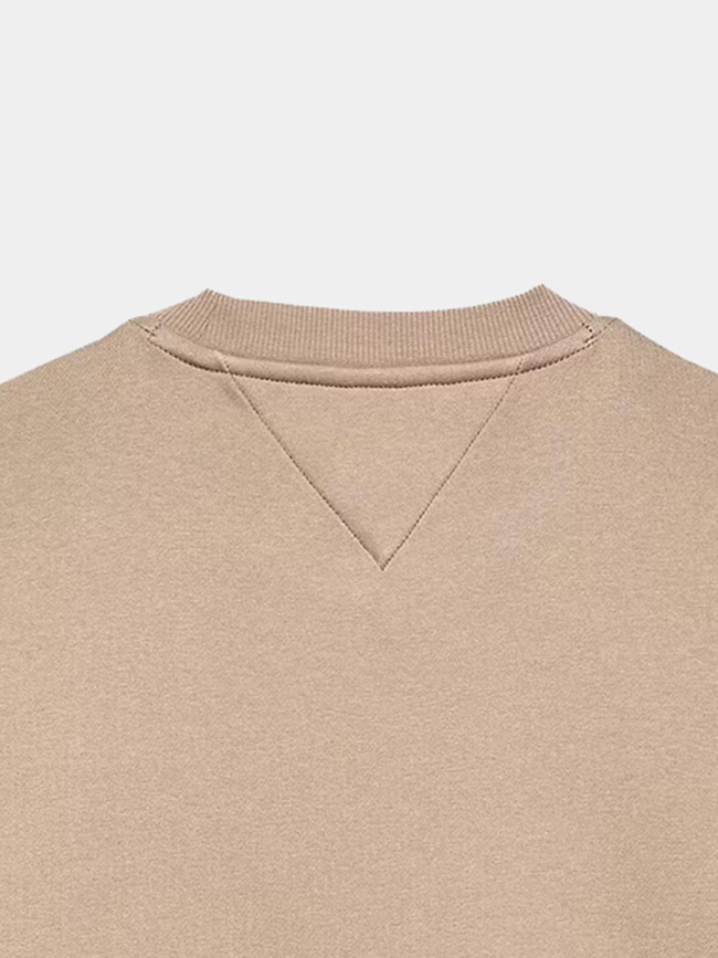 Sweat en molleton brossé marron homme - Tommy Jeans
