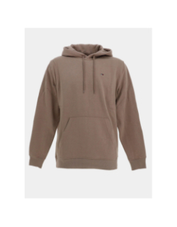 Sweat à capuche en molleton brossé marron homme - Tommy Jeans