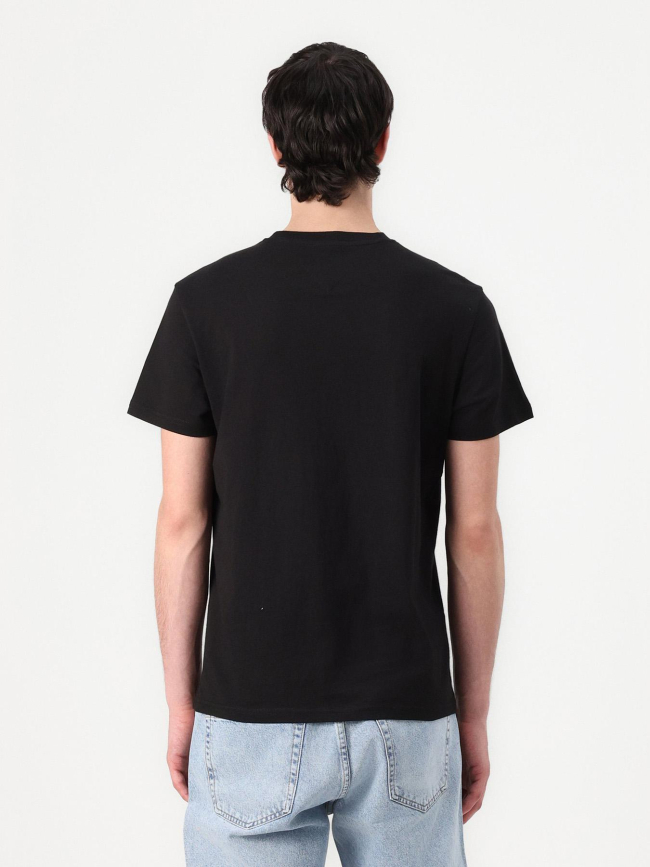 T-shirt ajusté à logo linéaire noir homme - Tommy Jeans