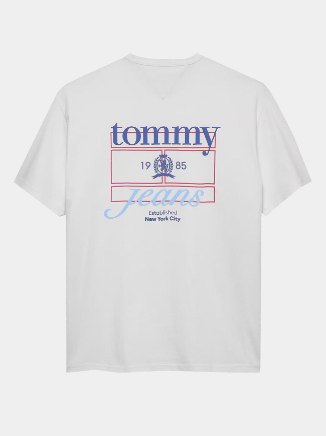 T-shirt à manches courtes crest play blanc enfant - Tommy Jeans