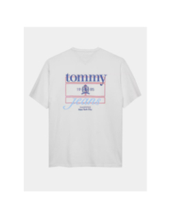 T-shirt à manches courtes crest play blanc enfant - Tommy Jeans