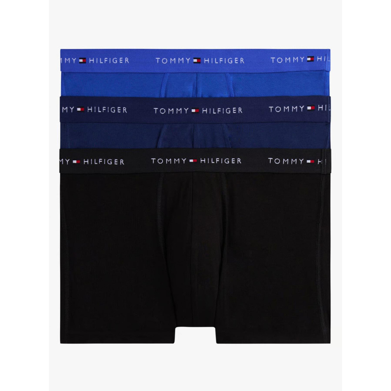 Pack de 3 boxers en coton bleu et noir homme - Tommy Hilfiger