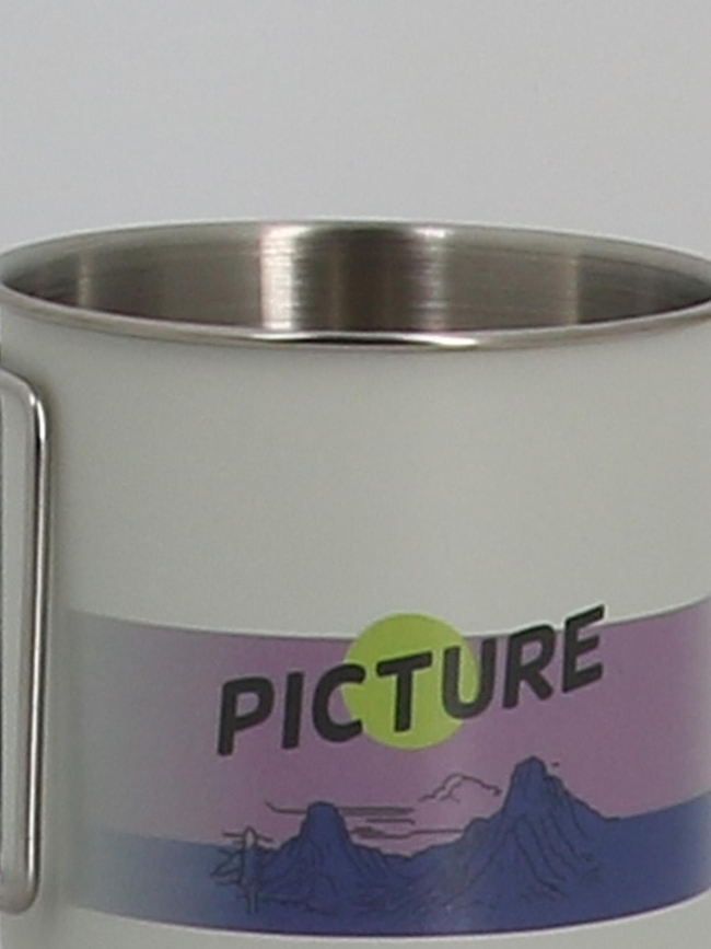 Tasse nomade beavy cup blanc et violet - Picture