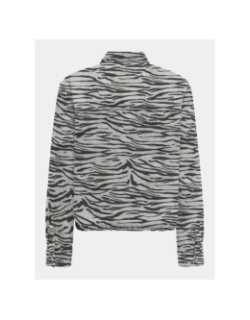 Chemise en jean zébré oversize onlcassie gris femme - Only