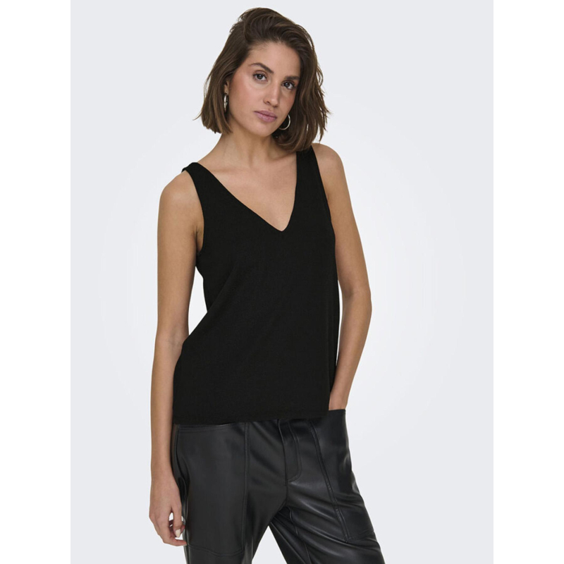 Débardeur brillant onlqueen noir femme - Only