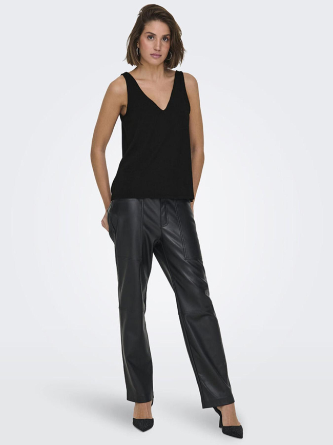 Débardeur brillant onlqueen noir femme - Only