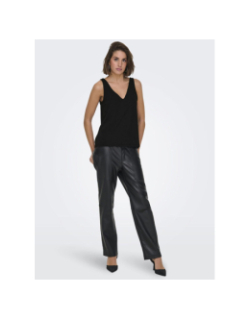 Débardeur brillant onlqueen noir femme - Only