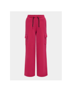 Pantalon jogging cargo wide leg koganna rose fille - Only