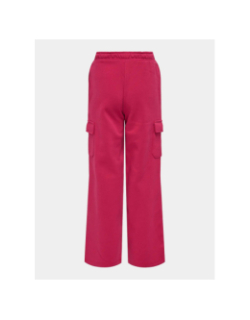 Pantalon jogging cargo wide leg koganna rose fille - Only